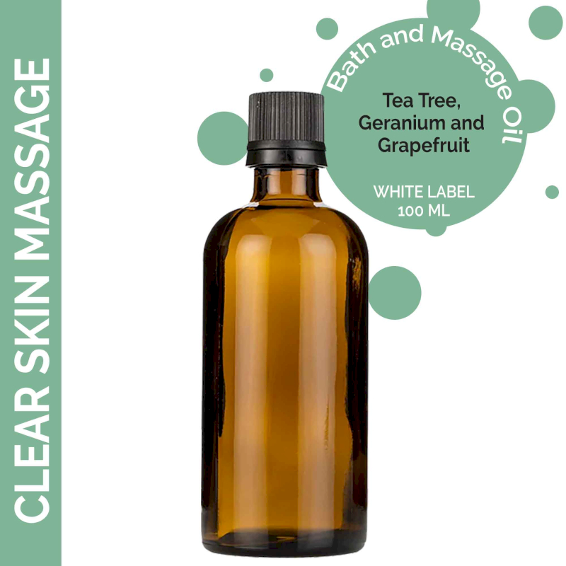 Clear Skin Massage Oil - 100ml - White Label